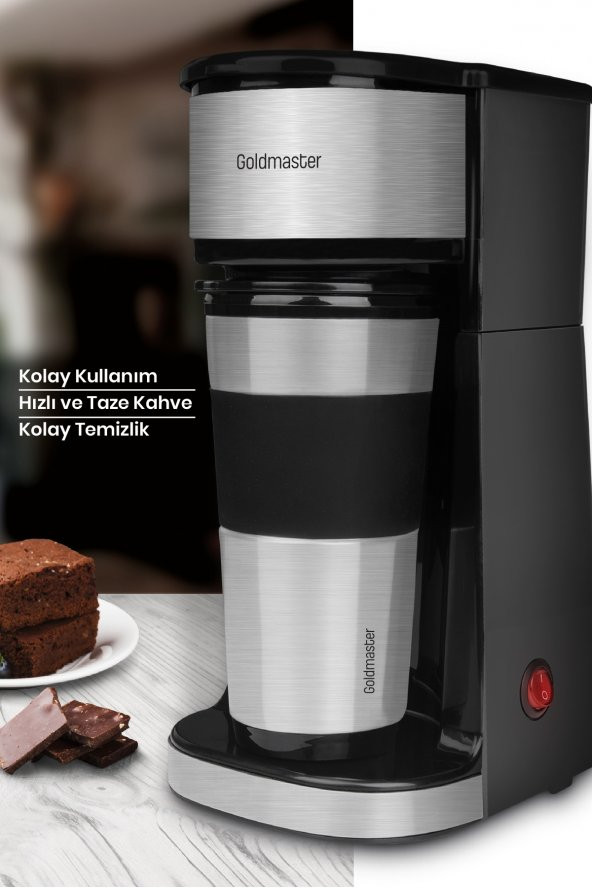 Goldmaster Tutku Seyahat Termos Bardaklı  BPA İçermeyen  Kişisel Filtre Kahve Makinesi GM7351 - 3