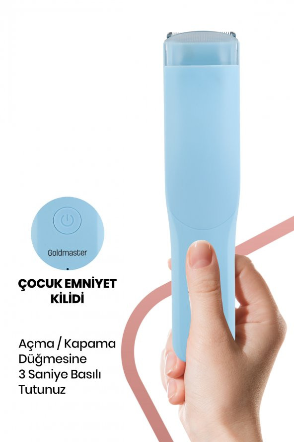 Goldmaster Junior Vakumlu Sessiz Emniyet Kilitli Yıkanabilir Bebek Çocuk Saç Kesme ve Tıraş Makinesi - 4
