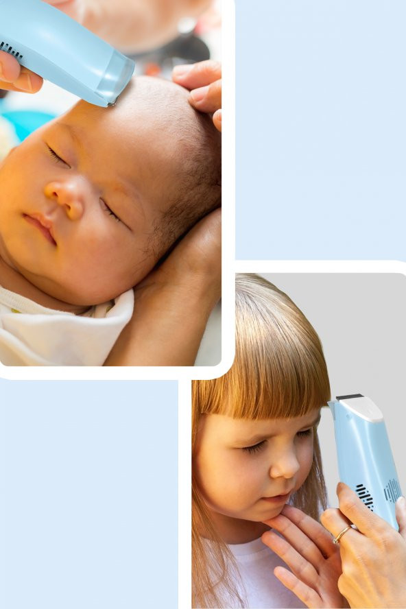 Goldmaster Junior Vakumlu Sessiz Emniyet Kilitli Yıkanabilir Bebek Çocuk Saç Kesme ve Tıraş Makinesi - 6