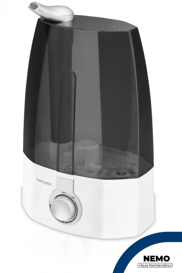 Goldmaster Nemo Ultrasonik Sessiz 3,7l Su Tankı 12 Saat Kesintisiz Buhar Veren Hava Nemlendirme Cihazı