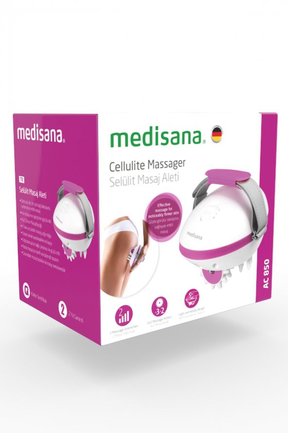 medisana Alman Tasarımlı  Selülit Giderici Yağ Yakıcı Zayıflama ve Ayarlı Masaj Aleti - 8