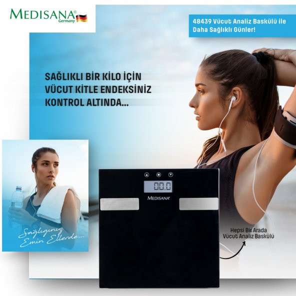 medisana MEDISANA 48439 CAM VÜCUT ANALİZLİ BASKÜL - 4