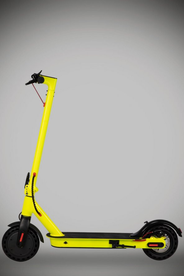 Mobil Urban Taxi Led Ekranlı Katlanabilir Elektrikli Scooter Sarı - 2