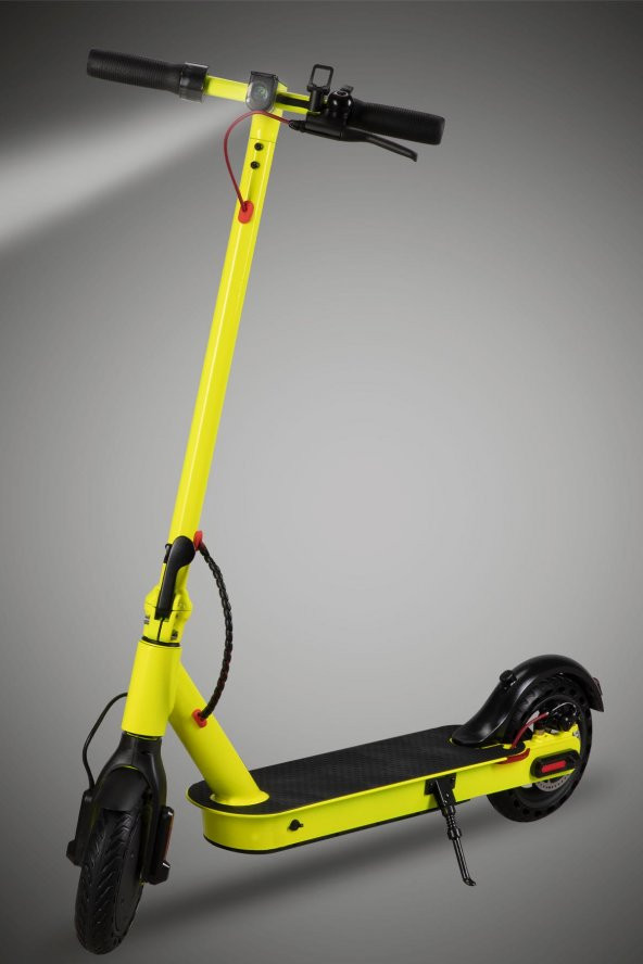 Mobil Urban Taxi Led Ekranlı Katlanabilir Elektrikli Scooter Sarı - 3