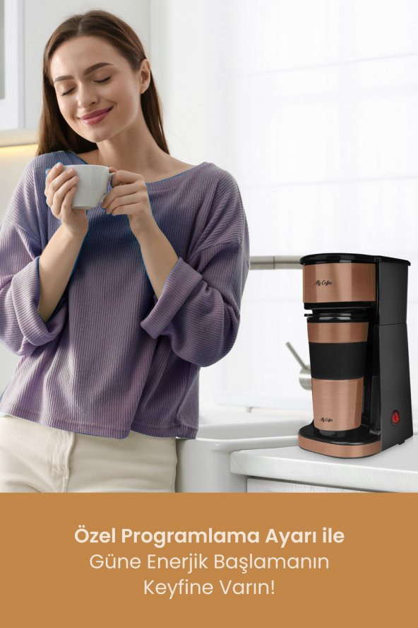 My Coffee Relax Gold Seyahat Termos Bardaklı Bpa Içermeyen Kişisel Filtre Kahve Makinesi - 4