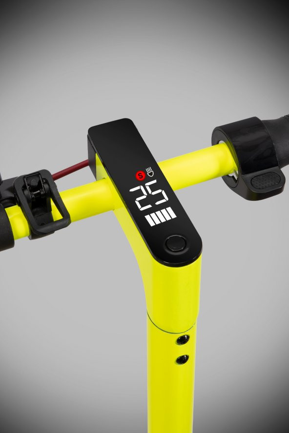 Mobil Urban Taxi Led Ekranlı Katlanabilir Elektrikli Scooter Sarı - 6