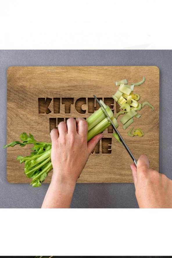 29x34 cm Kıtchen Heart Home Cam Kesme Tablası/Tahtası - Resim 2