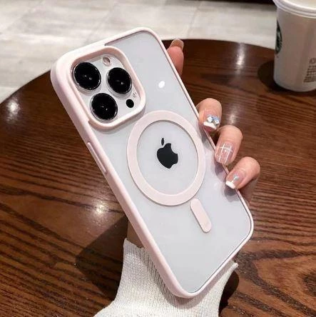 İphone 11 Magsafe Uyumlu Magsafe Uyumlu Mat Çerçeveli Telefon Kılıfı - 8