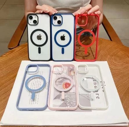 İphone 11 Pro Max Magsafe Uyumlu Magsafe Uyumlu Mat Çerçeveli Telefon Kılıfı - 9