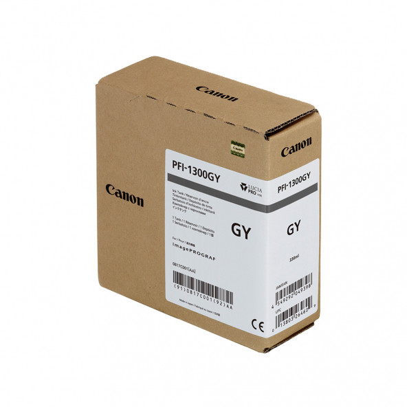 PlotterSarf Canon PFI-1300 GY (Gray) Gri Plotter Orijinal Mürekkep Kartuş 330 ml. (0817C001) ürün görseli