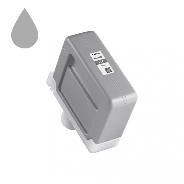 PlotterSarf Canon PFI-1300 GY (Gray) Gri Plotter Orijinal Mürekkep Kartuş 330 ml. (0817C001) - Resim 2