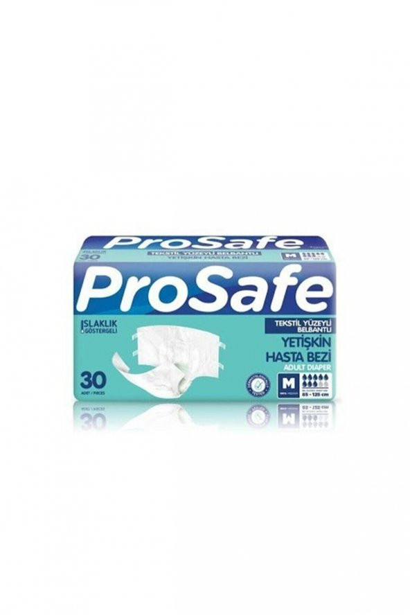 Prosafe Belbantlı Yetişkin Hasta Bezi M 30 Adet