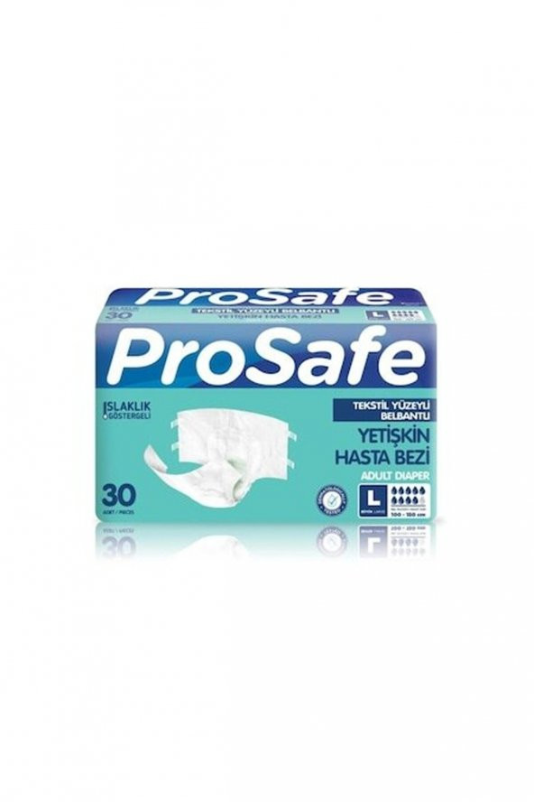 Prosafe Belbantlı Yetişkin Hasta Bezi L 30x4 120 Adet ürün görseli