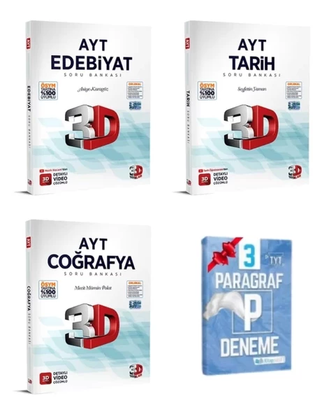 AYT Edebiyat Tarih Coğrafya Soru Bankası Set