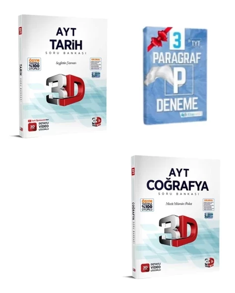 AYT Tarih Coğrafya Soru Bankası Set ürün görseli 1