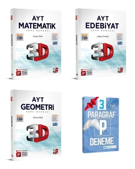 AYT Matematik Edebiyat ve Geometri Soru Bankası Set