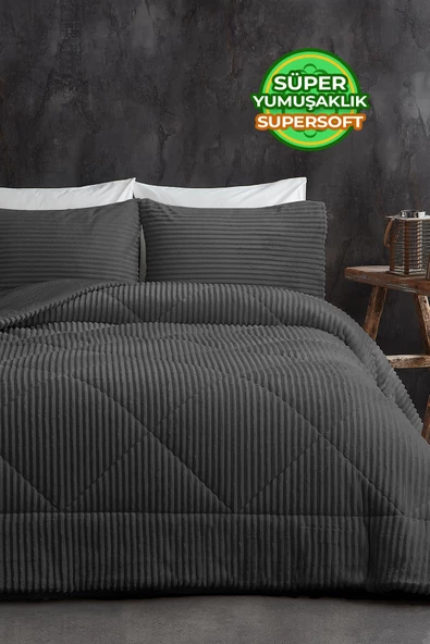 Sherpa Çift Taraflı Yorgan Seti ( Uyku Seti ) Çift kişilik 3 Parça - 10