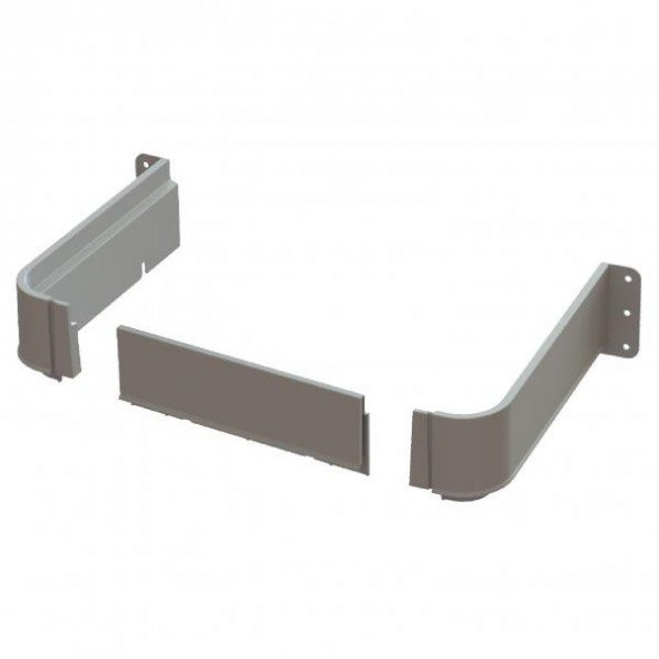 Mesan Yeni Nesil Gider Kapama Plastik  Gri 30cm (0204) - Resim 2