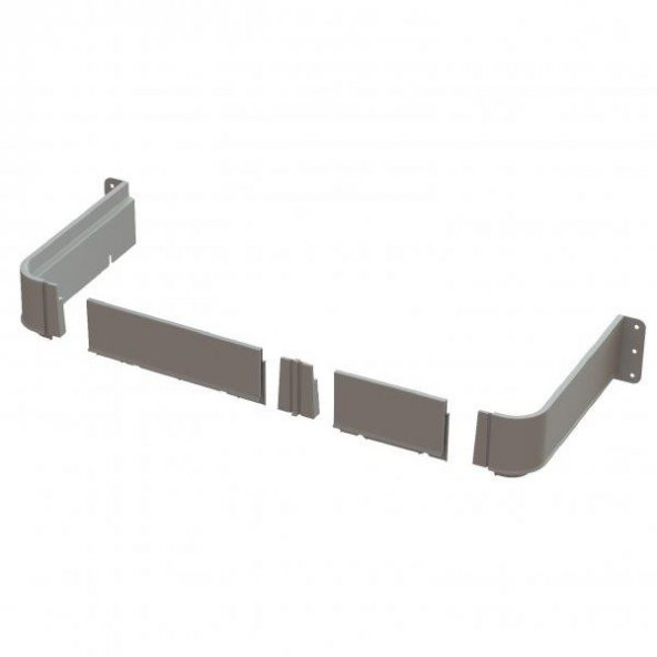 Mesan Yeni Nesil Gider Kapama Plastik Gri 44cm - 2