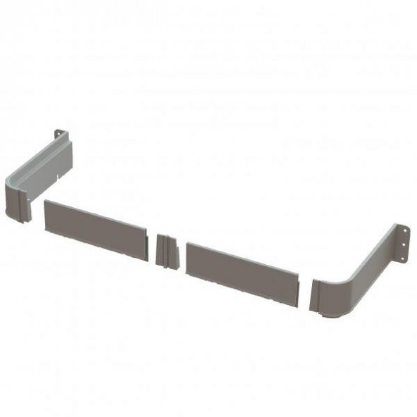 Mesan Yeni Nesil Gider Kapama Plastik  Gri 54cm - Resim 2