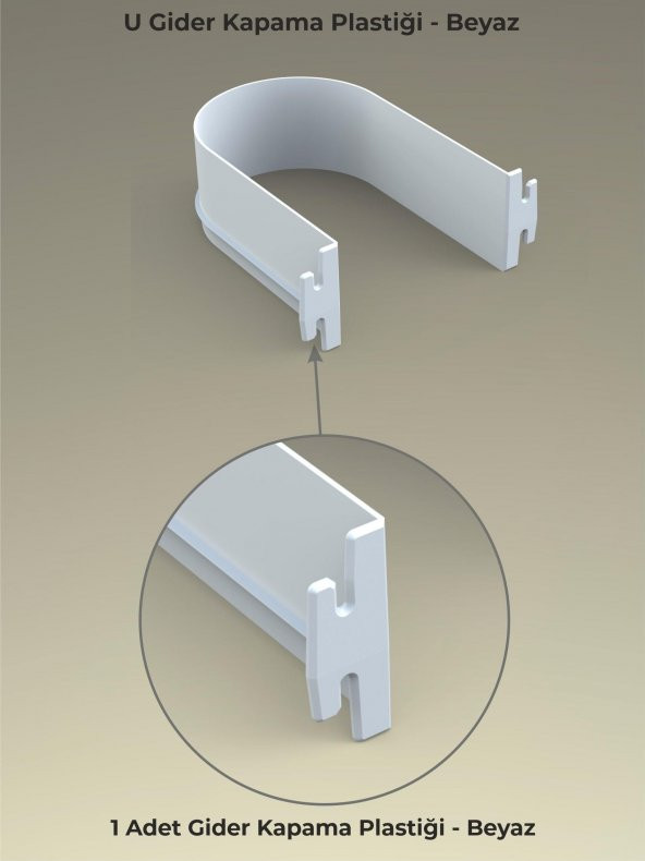 Mesan Gider Kapama Plastik Beyaz (0098) - 2