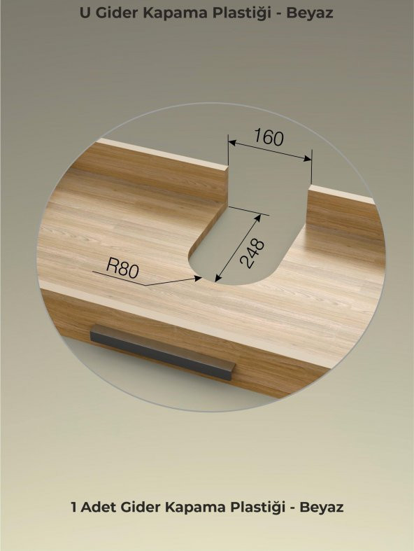 Mesan Gider Kapama Plastik Beyaz (0098) - 5