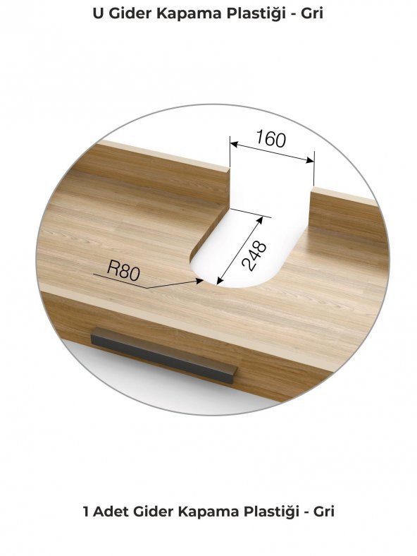 Mesan Gider Kapama Plastik Gri (0098) - 5