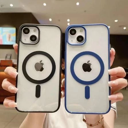 İphone 13 Pro Magsafe Uyumlu Magsafe Uyumlu Mat Çerçeveli Telefon Kılıfı - Resim 10