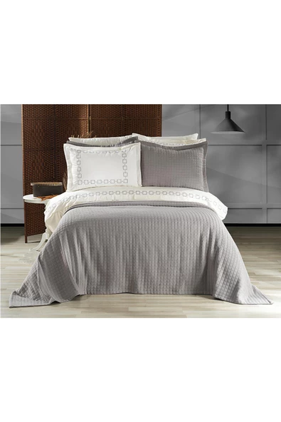 %100 Pamuk Danilo Nevresimli Pike Seti Çeyiz Seti (9 Parça) - 12