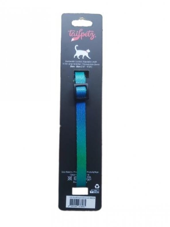 Tailpetz Cat Color Easy & Safety Lock Amazon Ayarlanır Kedi Boyun Tasması - 2