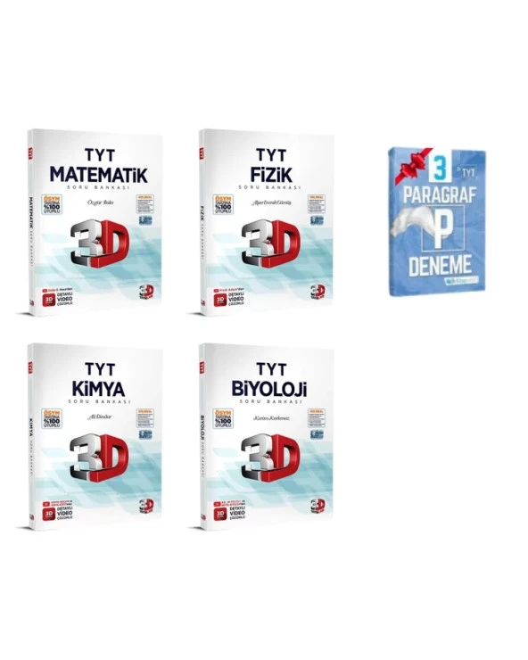 TYT Matematik Fizik Kimya Biyoloji Soru Bankası Set
