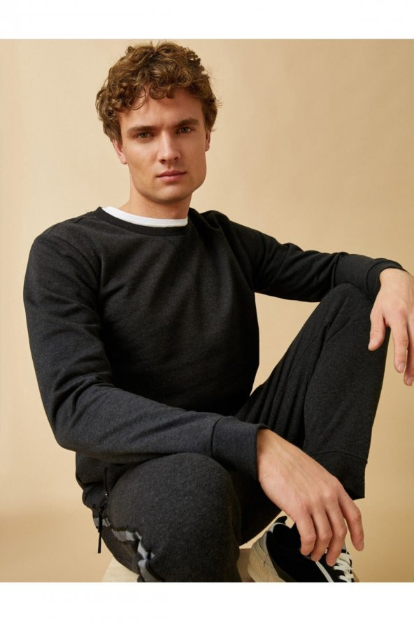 Basic Sweatshirt Pamuklu