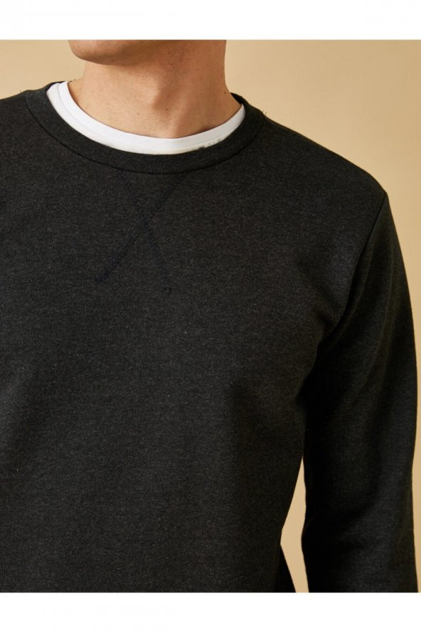 Basic Sweatshirt Pamuklu - 5