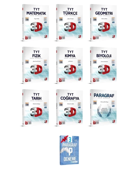 TYT Tüm Dersler Soru Bankası Seti ( 9 Kitap )