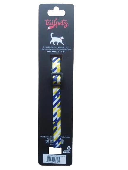 Tailpetz Cat Color Easy & Safety Lock Cut Ayarlanır Kedi Boyun Tasması - Resim 2