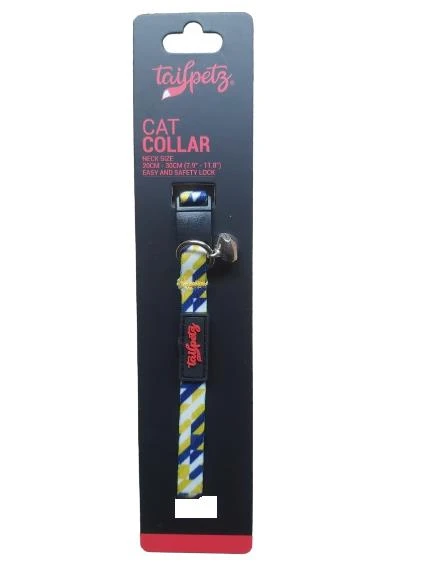 Tailpetz Cat Color Easy & Safety Lock Cut Ayarlanır Kedi Boyun Tasması ürün görseli 1