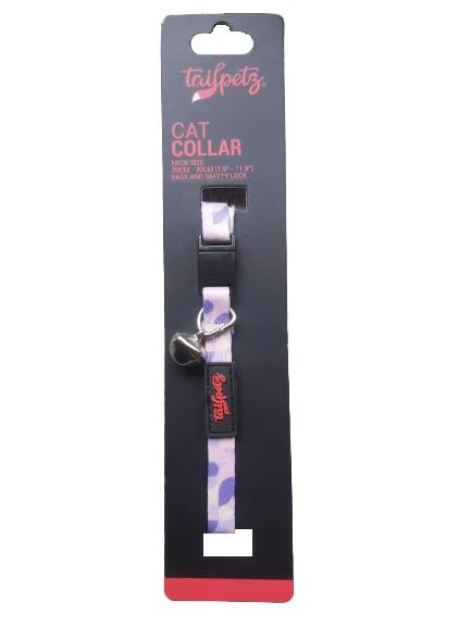 Tailpetz Cat Color Easy & Safety Lock Lavender Ayarlanır Kedi Boyun Tasması ürün görseli