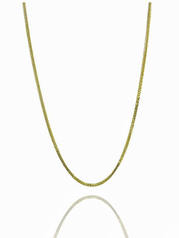 14 Ayar İtaly Kalite Tilki Kuyruğu Altın Zincir 45 cm 2,50 gr - Resim 3