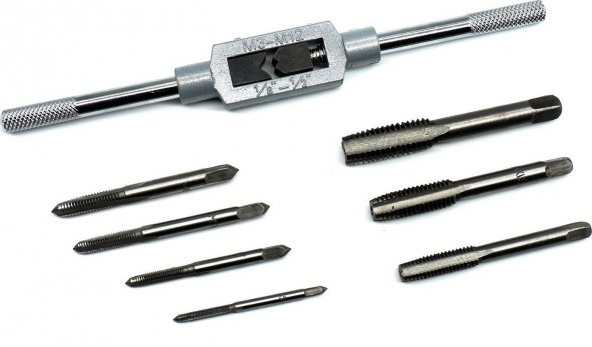 Tekli Kılavuz Seti Ve Kolu 8 Parça Kollu Kılavuz Seti Klavuz Seti Pafta Uçları