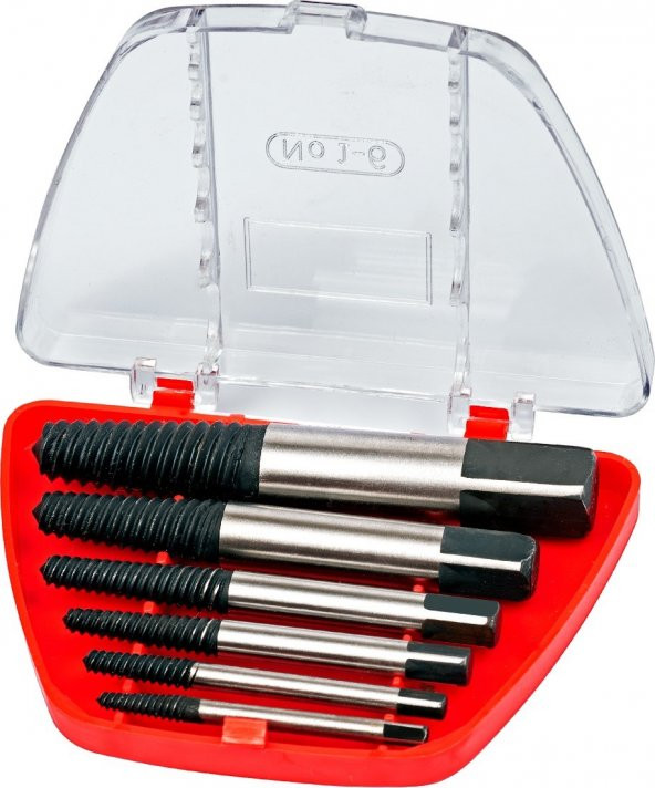 Ters Kılavuz Takımı 6 Parça - Kırılmış Vida Civata Sökme Aparatı  Ters Klavuz Seti - 2