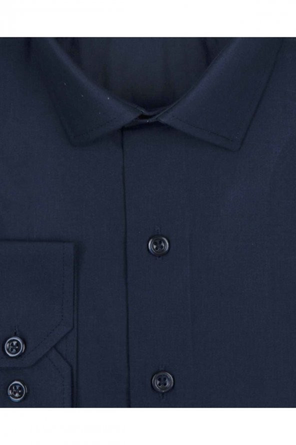 SÜVARİ Slim Fit Lacivert Erkek Gömlek - 2
