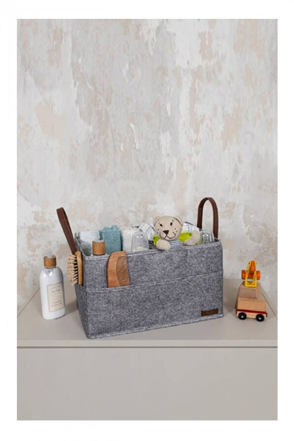 DERİLİ 3 GÖZLÜ ANNE BEBEK BAKIM ÇANTASI 33x23x19 ürün görseli