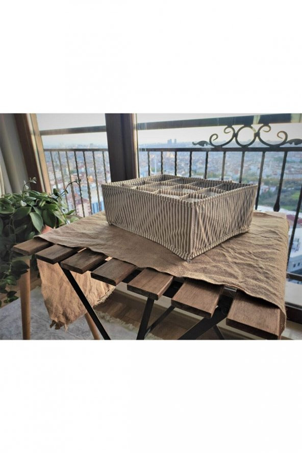 ÇEKMECE DÜZENLEYİCİ 31x25x12 cm KAHVE - Resim 3