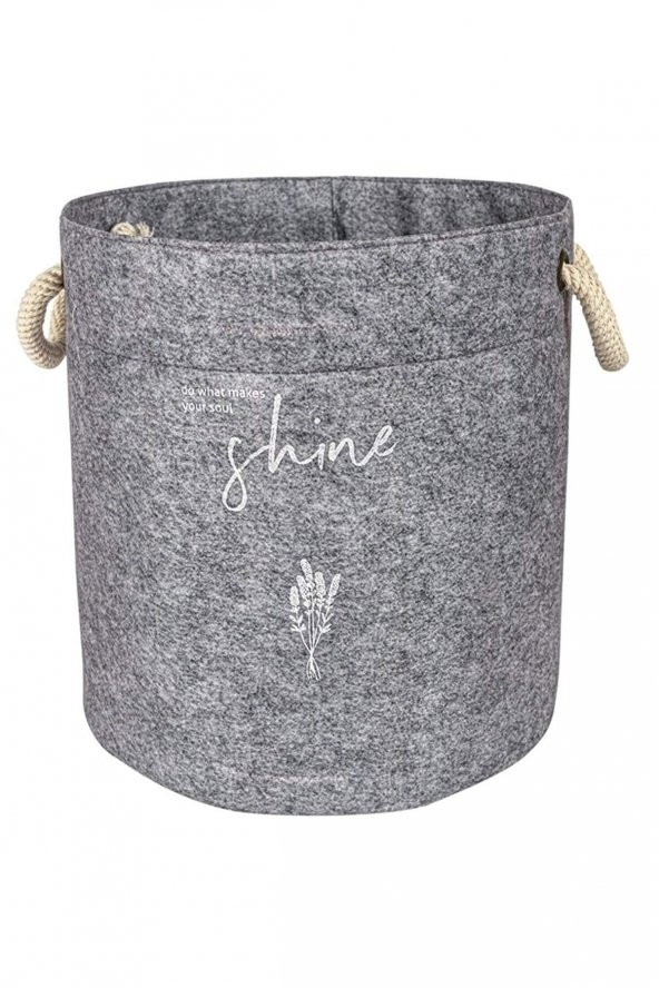 Keçe Kulplu Yuvarlak Çok Amaçlı Düzenleyici MİNİ 19x17x17 ürün görseli 1