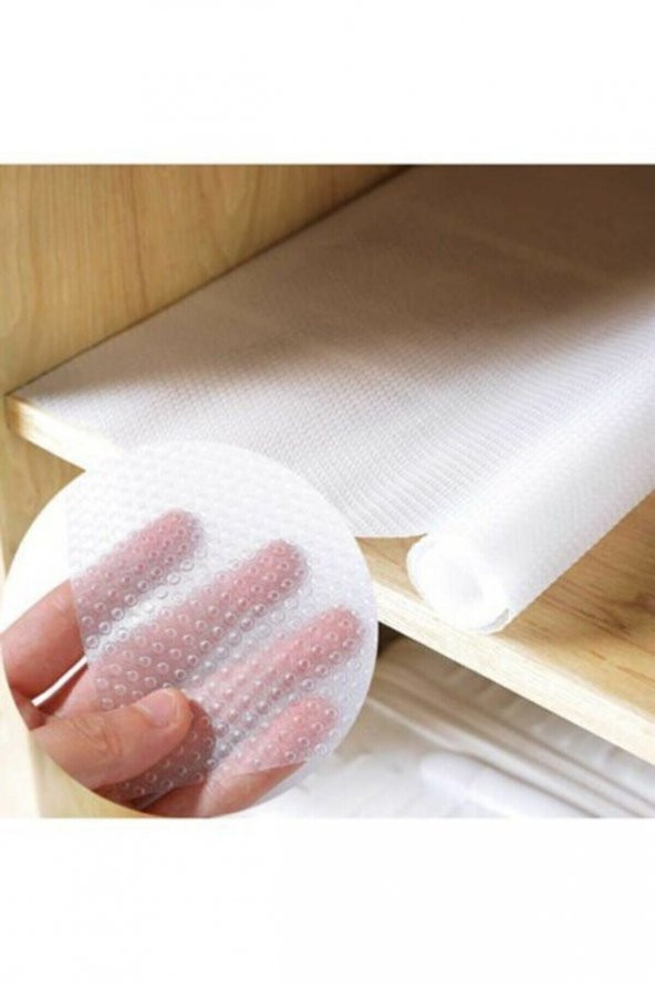 Raflık Kaymaz Dolap Içi Çekmece Raf Örtüsü Kaydırmaz | ŞEFFAF | 45 Cm x 2 Metre ürün görseli 1