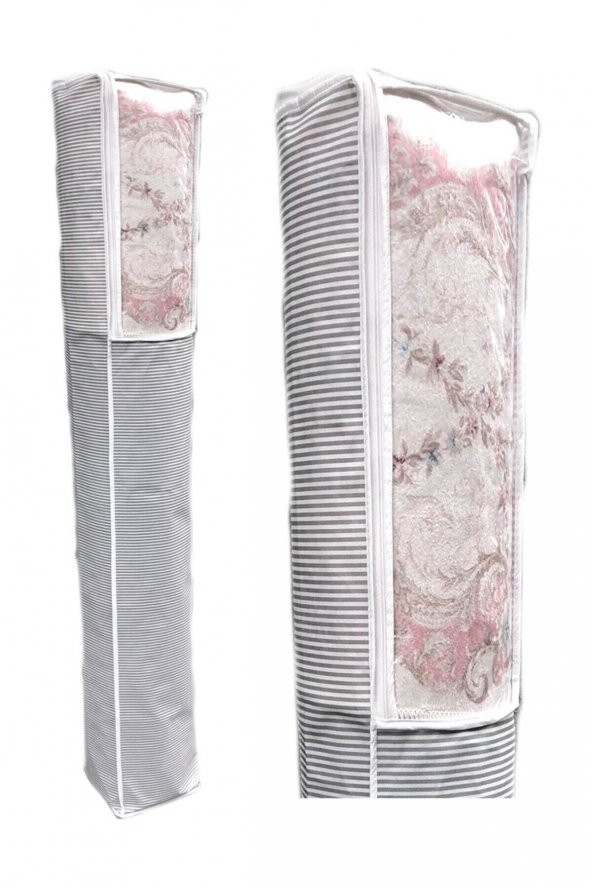 PENCERELİ HALI HURCU 6 M² | 38x210 cm |  GRİ ÇİZGİLİ - Resim 3