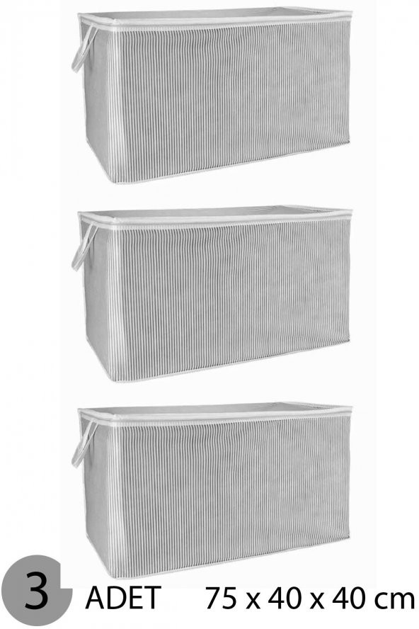 YASTIK HURCU MAXİ HURÇ 75x40x40 cm GRİ - 3 ADET ürün görseli 1