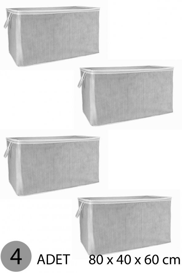 YORGAN HURCU MEGA HURÇ 80x60x40 cm GRİ - 4 ADET