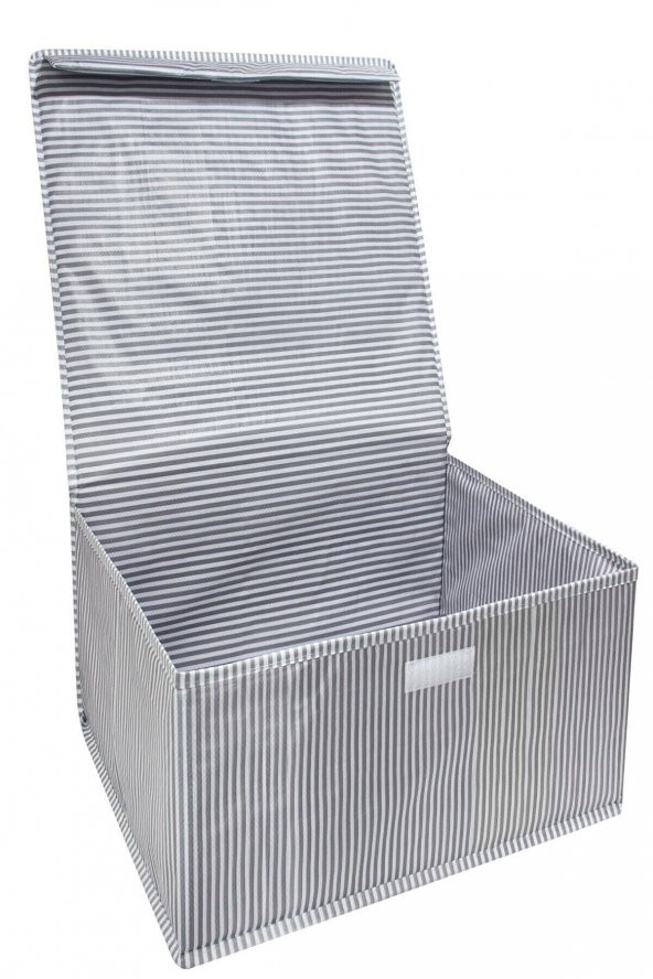 ÇOK AMAÇLI KUTU BAZA 50x40x19 cm GRİ - 2