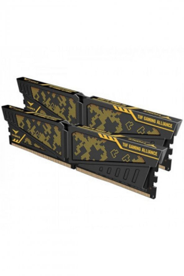 TEAM T-FORCE VULCAN TUF GAMİNG ALLİANCE 16 GB (2-8GB) 3600 MHZ CL18 DDR4 GAMİNG RAM - 3